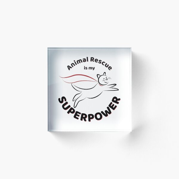 Aperçu de l'œuvre Animal Rescue Superpower Cat créée et vendue par MSwiftDesigns.