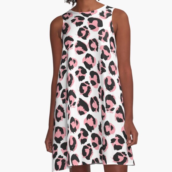 Pink leopard A-Line Dress
