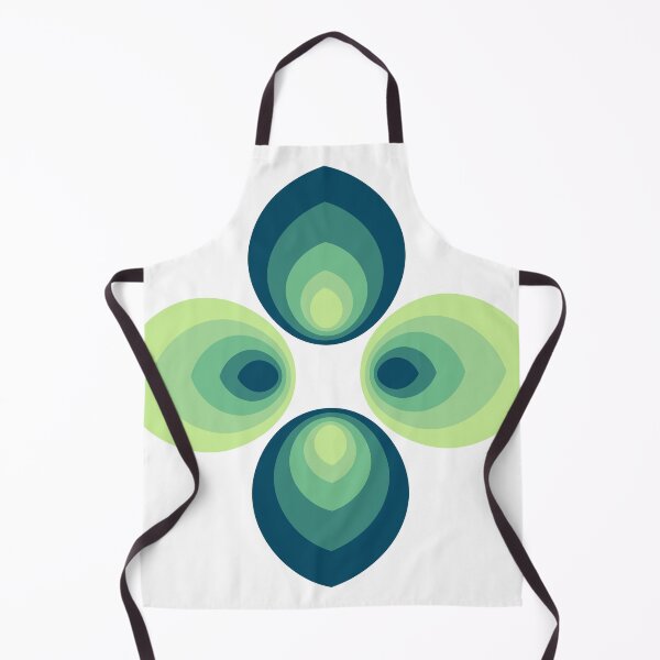 Item preview, Ombre Teal Green Peacock Abstract Pattern designed and sold by candhdesigns.