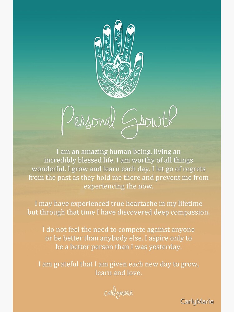 Affirmation - Personal Growth by CarlyMarie
