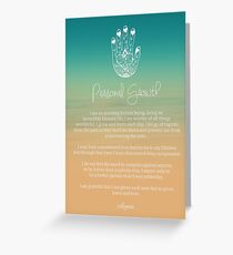 Affirmation - Personal Growth Greeting Card