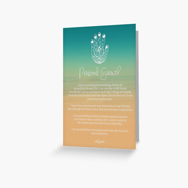 Affirmation - Personal Growth Greeting Card