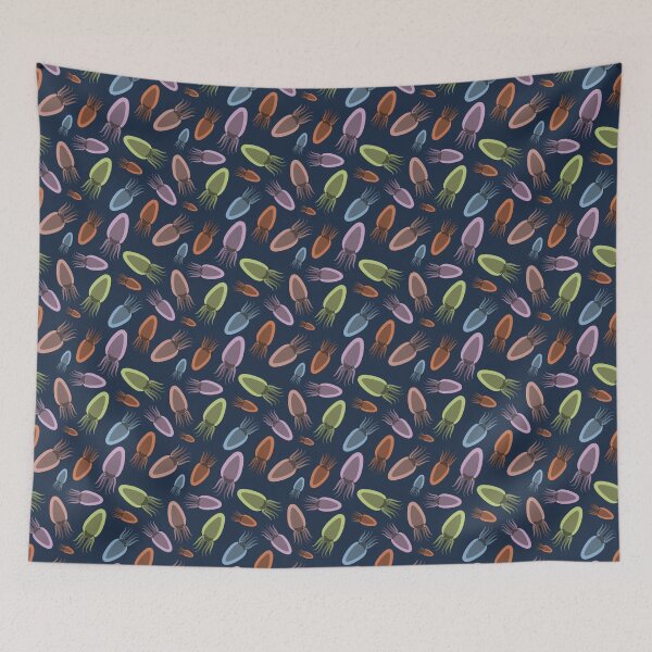 Item preview, Colorful squid  designed and sold by TraveliteDesign.