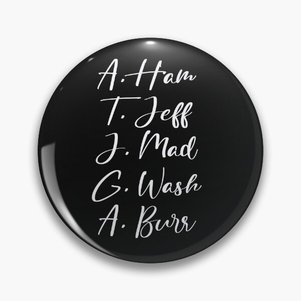 Item preview, A. Ham - T. Jeff - J. Mad - G. Wash - A. Burr designed and sold by KristyBDesigns.