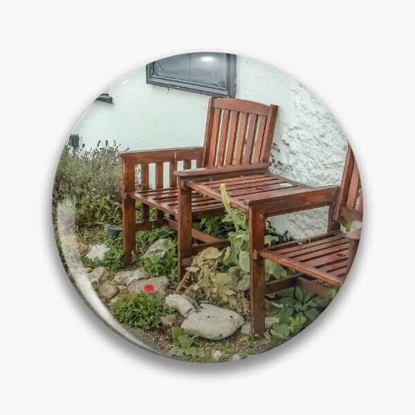 Item preview, Wooden table and matching chairs outside a white cafe in the village of Horning in the Norfolk Broads National Park designed and sold by yackers1.
