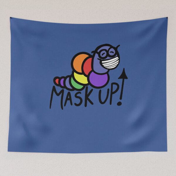Item preview, Cute Mask up Caterpillar  designed and sold by FrictionMaxxing.