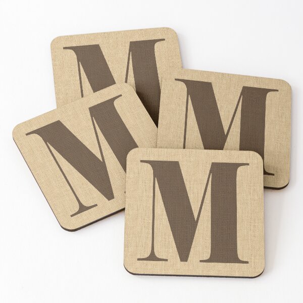 Item preview, Monogram Burlap Initial M designed and sold by Elsy's Art.