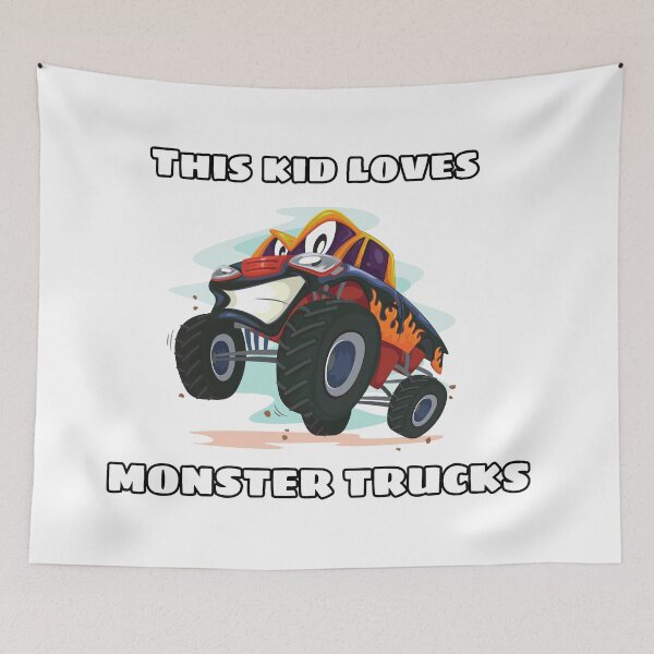 Item preview, This Kid Loves Monster Trucks designed and sold by Suphiss.