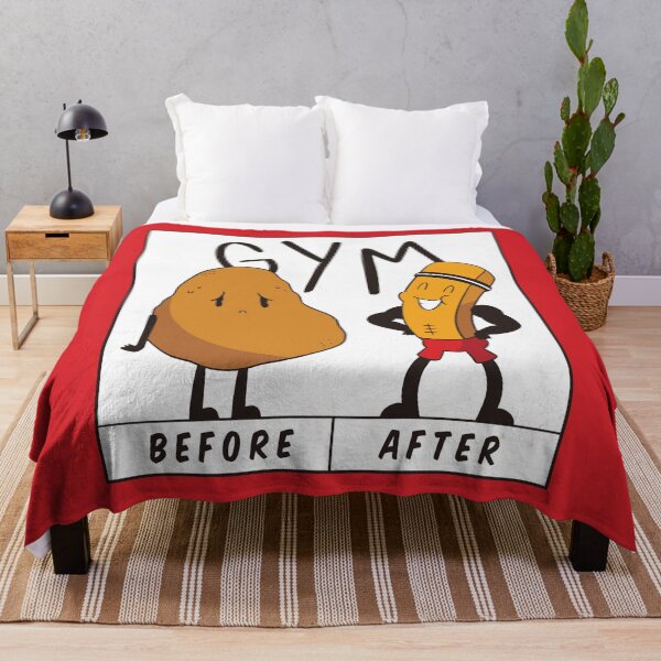 Item preview, Gym Life French Fry Funny Transformation designed and sold by cutenfunny.