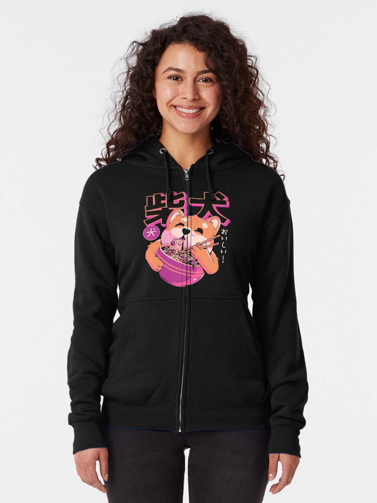Alternate view of Shiba Noodles Zipped Hoodie