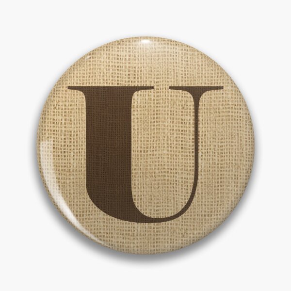 Artikelvorschau, Monogramm-Sackleinen-Initiale U entworfen und verkauft von Elsy's Art.