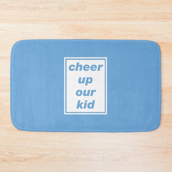 Item preview, 'Cheer Up Our Kid' Oasis inspired design in white designed and sold by Rodney's Marketplace.