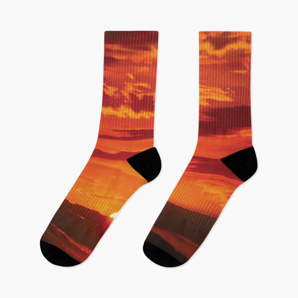 Item preview, Dramatic Fiery Sun Sets Behind Horizon designed and sold by PlanetPrints.