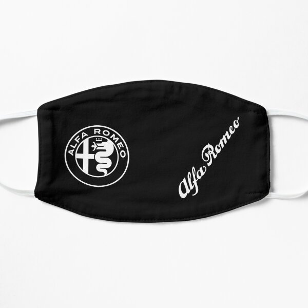 Alfa 2015 Badge & Script-White/Black Flat Mask
