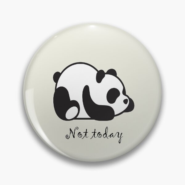 Item preview, Not today - lazy panda - funny animal designed and sold by girlytrends.