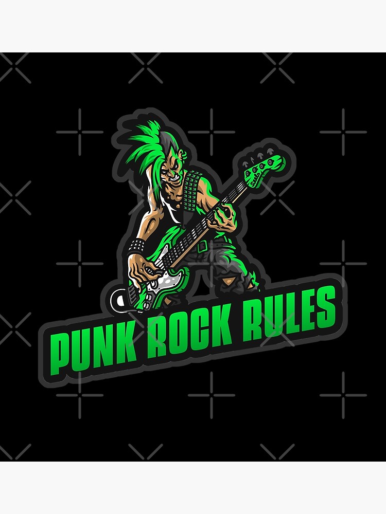 punk-rock-rules-poster-by-pirateflag-redbubble