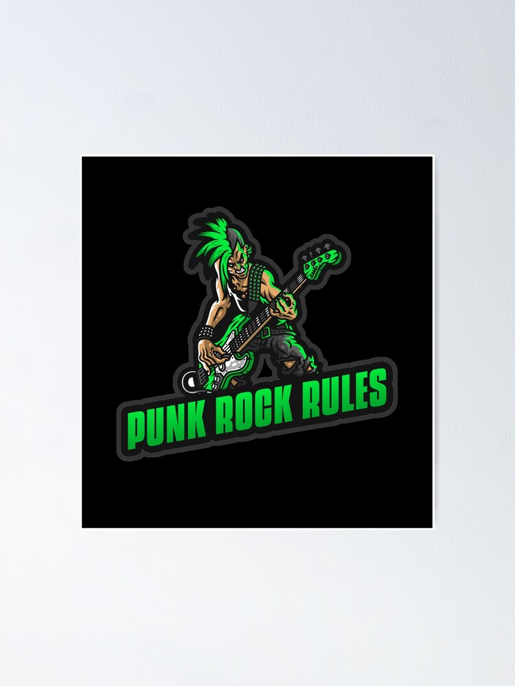 punk-rock-rules-poster-by-pirateflag-redbubble