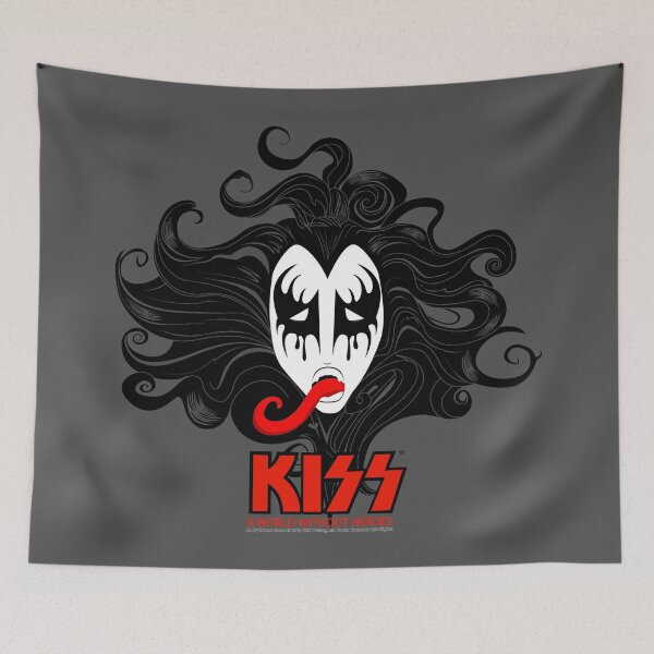Item preview, KISS: A World Without Heroes #1 (Flat colors, solo head art) designed and sold by Robert Saenz.