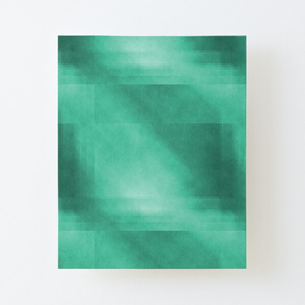 Mint plaid pattern Canvas Mounted Print