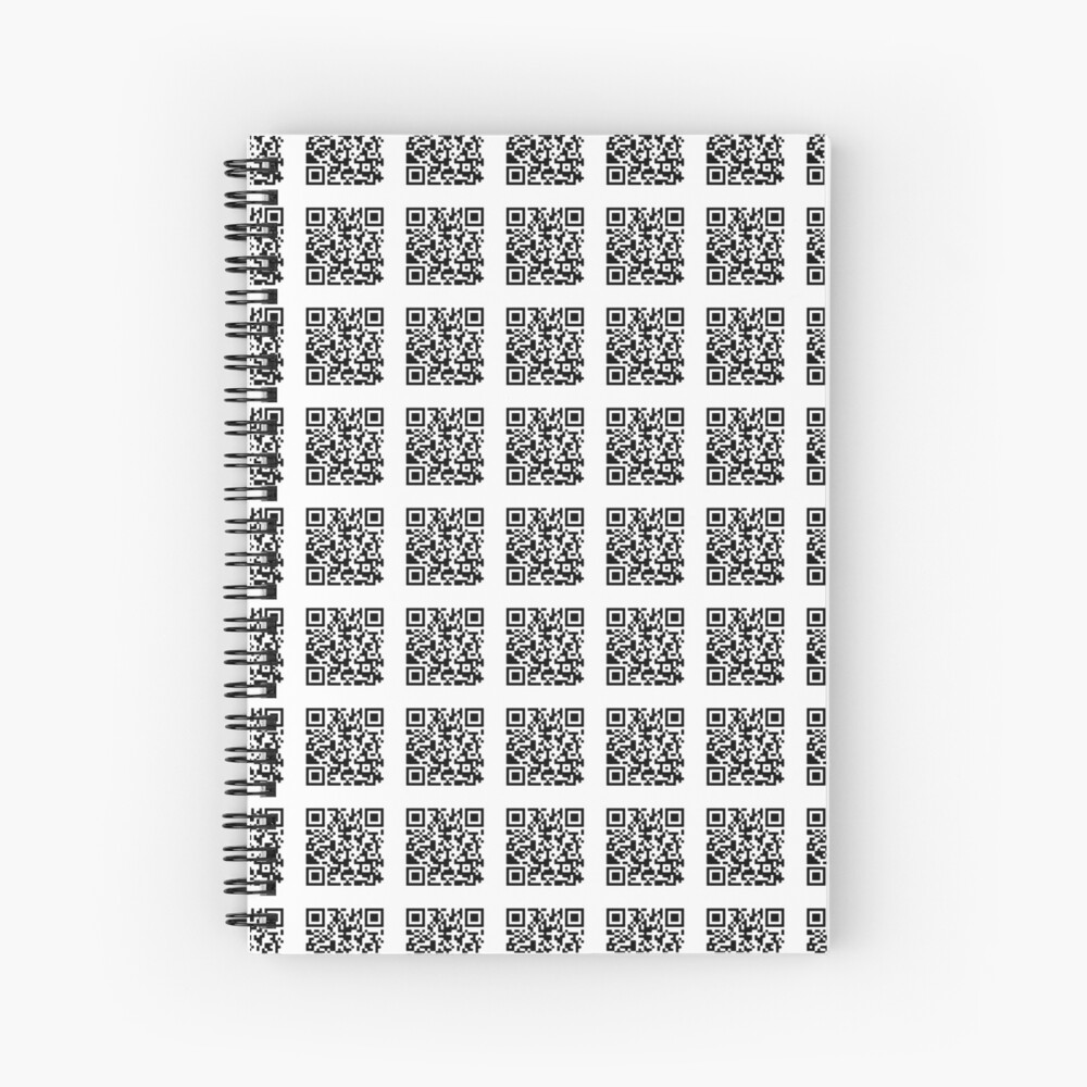 "A Date at Quiznos Nathan for You QR Code " Spiral Notebook for Sale