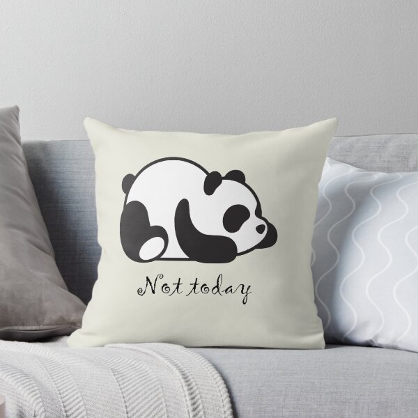 Item preview, Not today - lazy panda - funny animal designed and sold by girlytrends.