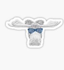 Moosey, ein Hipster Sticker