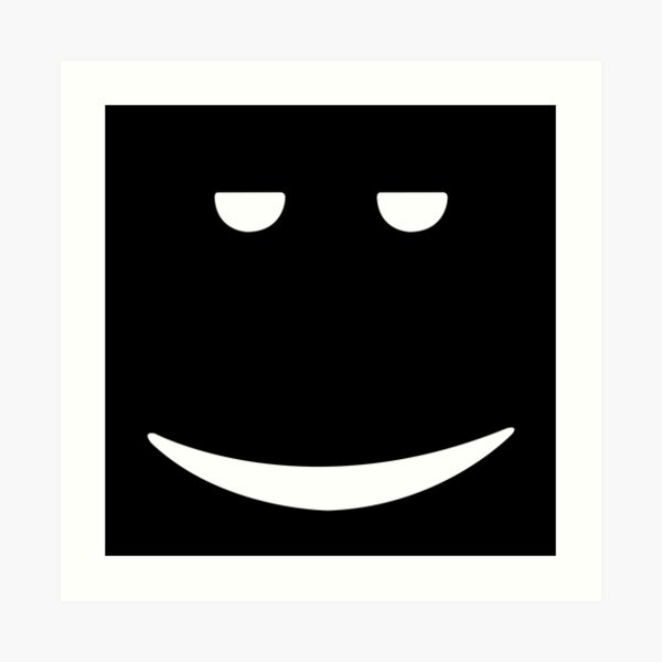 Chill Face Roblox Art Print By T Shirt Designs Redbubble - chill face roblox shirt