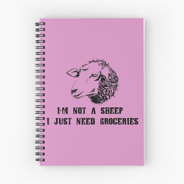 Item preview, I'm Not A Sheep I Just Need Groceries designed and sold by Dream-bubble.