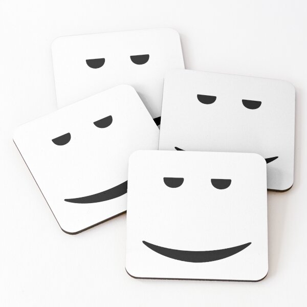 Roblox Chill Face Coasters Set Of 4 By Officalimelight Redbubble - roblox face ice pack