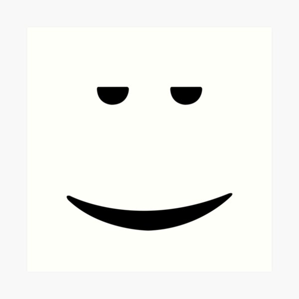 Chill Face Art Prints Redbubble - roblox chill face emoji meanings