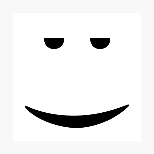 Roblox Prankster Face Photographic Print By T Shirt Designs Redbubble - happy wink roblox