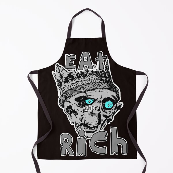 Item preview, Eat The Rich Zombie Crown King Skeleton Skull Grey designed and sold by CodyNorris.
