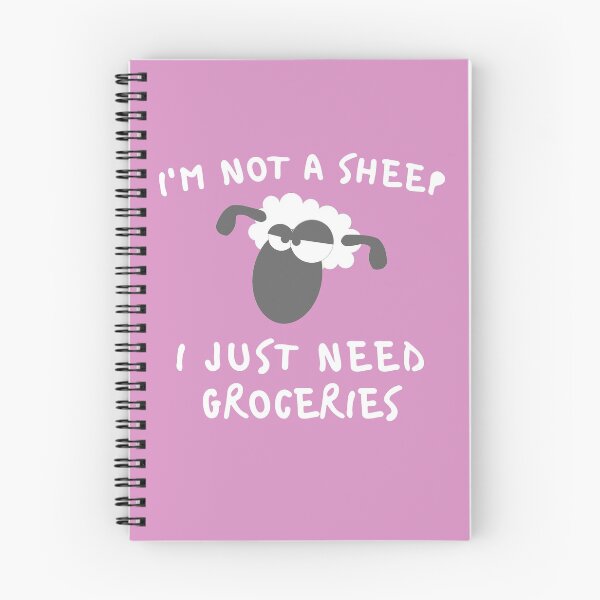 Item preview, I'm Not A Sheep I Just Need Groceries designed and sold by Dream-bubble.