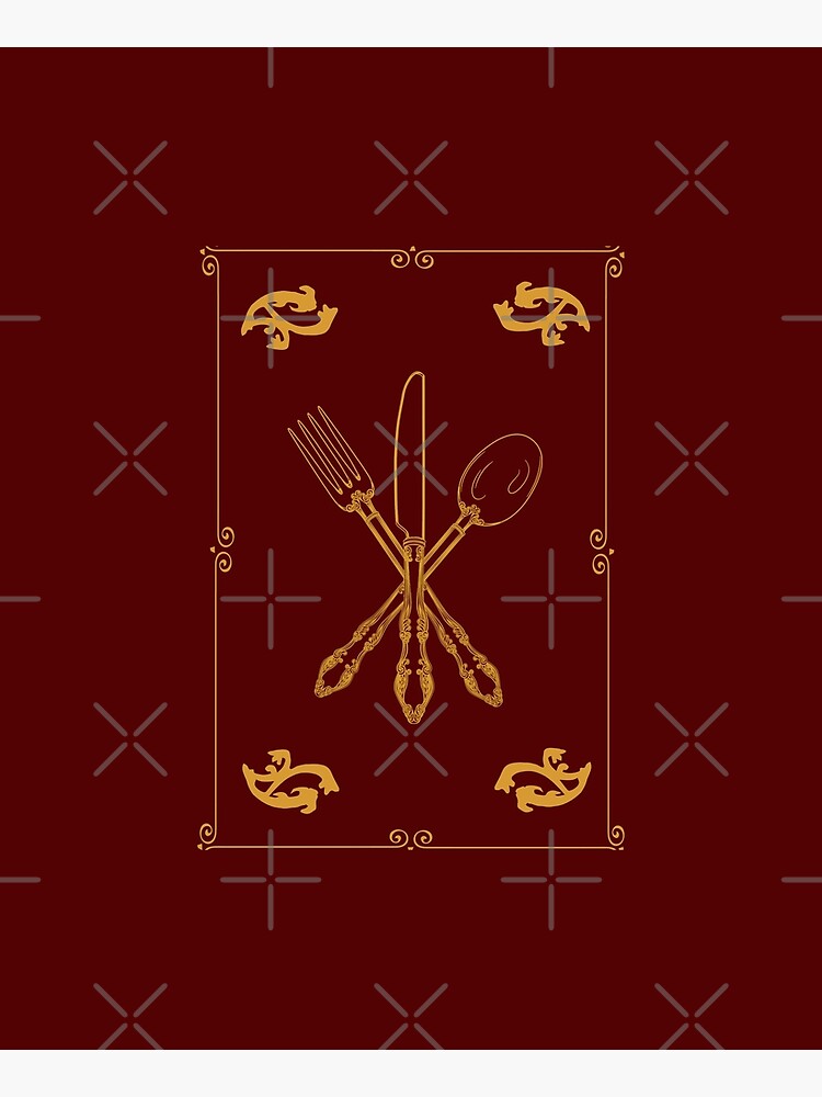 Just Add Magic Utensils Gold with Border by symbolized