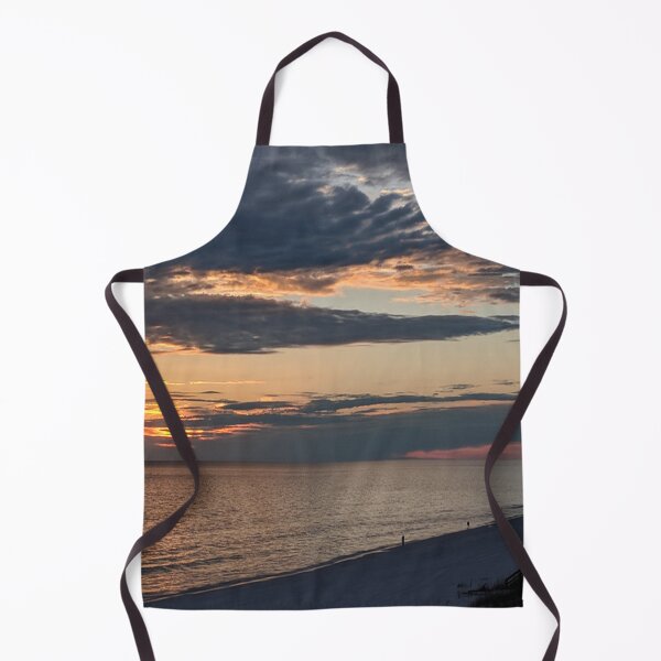 Item preview, Seaside Sunrise-Sunset, with calm ocean waves and white sands beach designed and sold by Healthy-Sarcasm.
