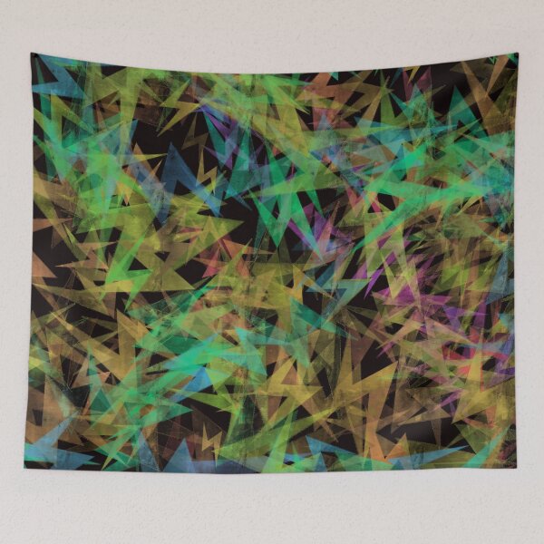 Item preview, Multi coloured zig zag pattern designed and sold by Diane Hunter Art.