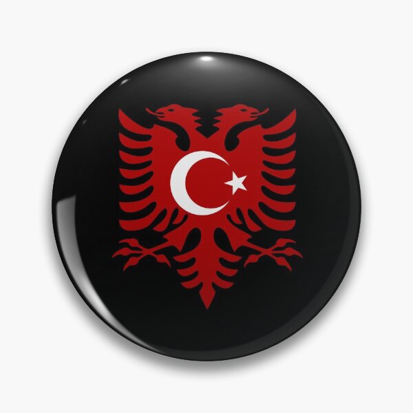 Artikelvorschau, Türkei Albanien Flagge  entworfen und verkauft von emeksedesign.