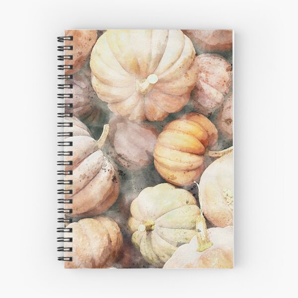 Item preview, Calabazas de otoño | Escenas de la naturaleza Ilustración acuarela designed and sold by DragonflyDes.