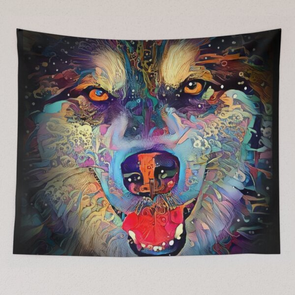 Item preview, Painted huskey 2 designed and sold by StudioCorvid.