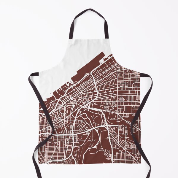 Artikelvorschau, Cleveland Karte entworfen und verkauft von CartoCreative.