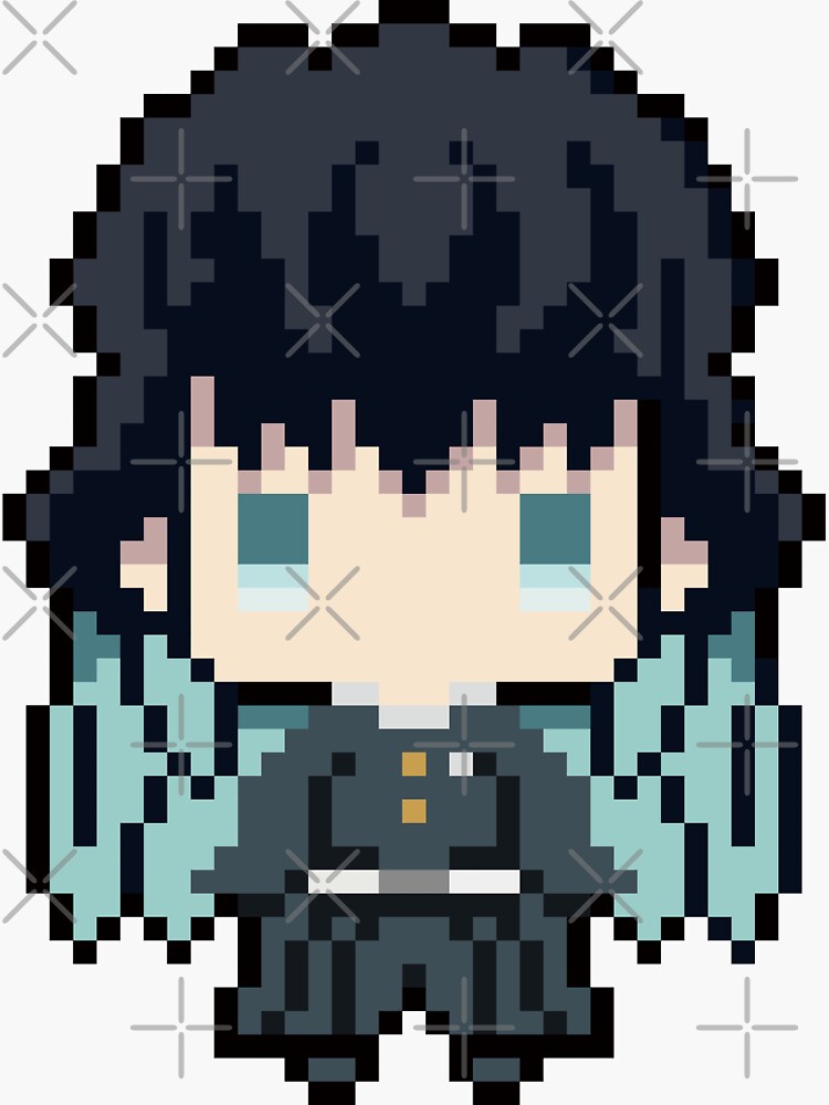 Mist Hashira Muichiro Tokito Pixel Art Anime Pixel Art Pixel Drawing