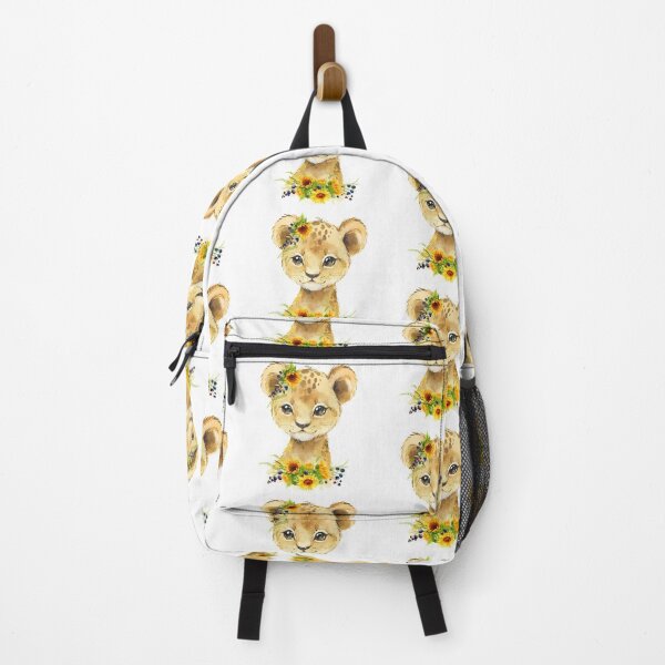 Item preview, Lion Cub with Yellow Floral Sunflowers designed and sold by Paulele.