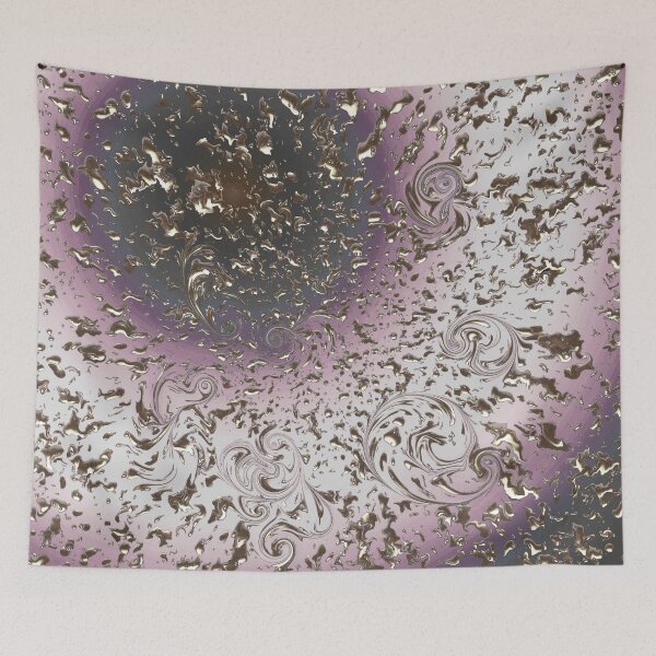 Item preview, Pattern Golden Rain,  Light Magenta White designed and sold by runati.