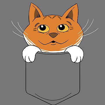 Artwork thumbnail, Cuddly Kitten Sitting in Shirt Pocket by captainscifiart
