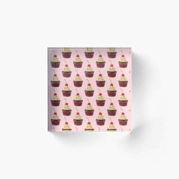 Item preview, Cherry Heart Red Velvet Cupcake designed and sold by TheSimpleMan.