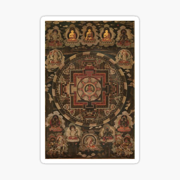 Tibetan Mandala - early 18th Century Sticker