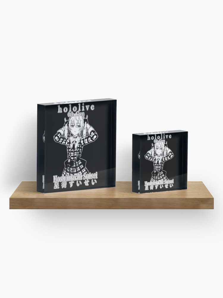 Alternate view of Hoshimachi Suisei 0th Gen Hololive Acrylic Block