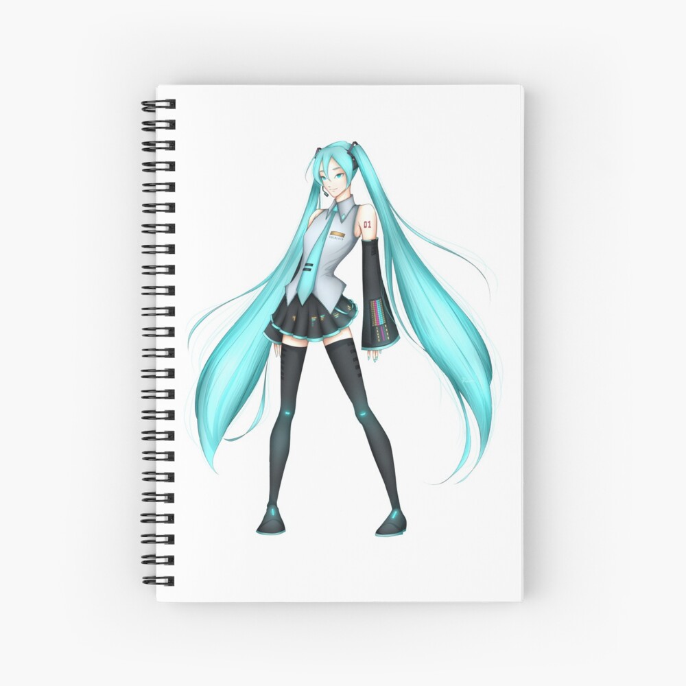 Cuaderno for Sale con la obra «Hatsune Miku (cuerpo completo)» de rain5590  | Redbubble