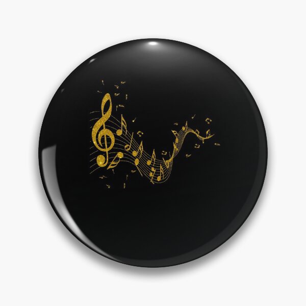 Item preview, Notes In Gold With Beautiful Clef Gift designed and sold by melomedia.