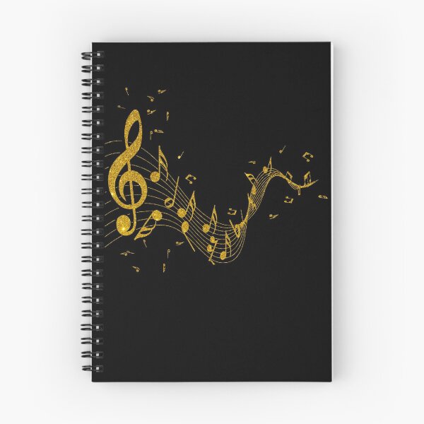 Item preview, Notes In Gold With Beautiful Clef Gift designed and sold by melomedia.
